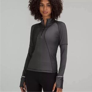 Lululemon Two-Tone Ribbed Running Half Zip size 2
